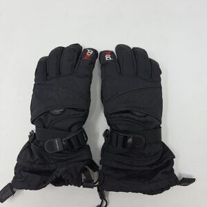 Head Unisex Black Insulated Ski Snowboard Winter Gloves Size M